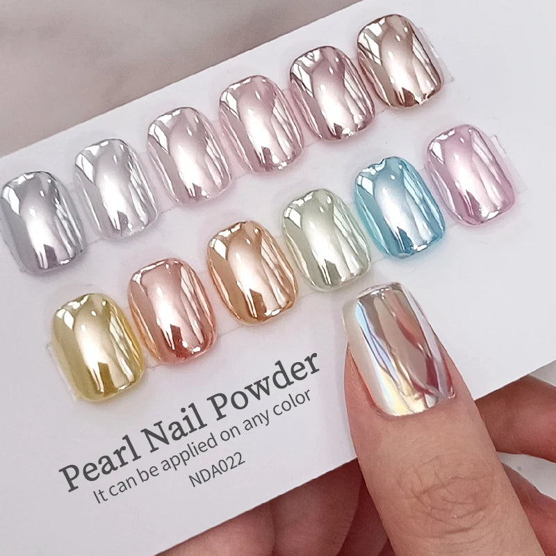 Aurora Mirror Nail Powder Chrome Glitter Pigment