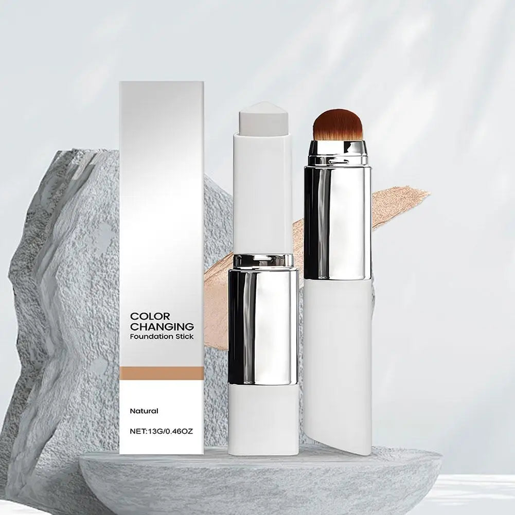 Color-Changing Foundation Stick – Lightweight Moisturizing Coverage