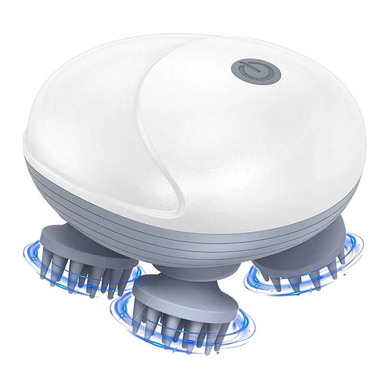 Electric Scalp Massager – Deep Kneading & Waterproof