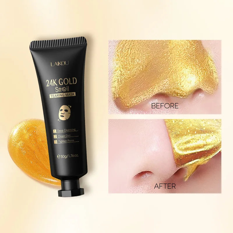 24K Gold Peel Off Face Mask – Anti-Aging & Hydrating