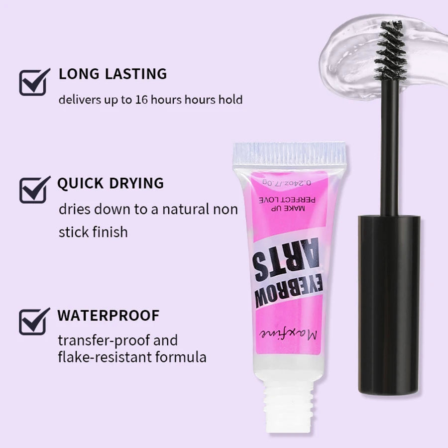 Clear Eyebrow Shaping Gel – Waterproof, Long-Lasting Hold