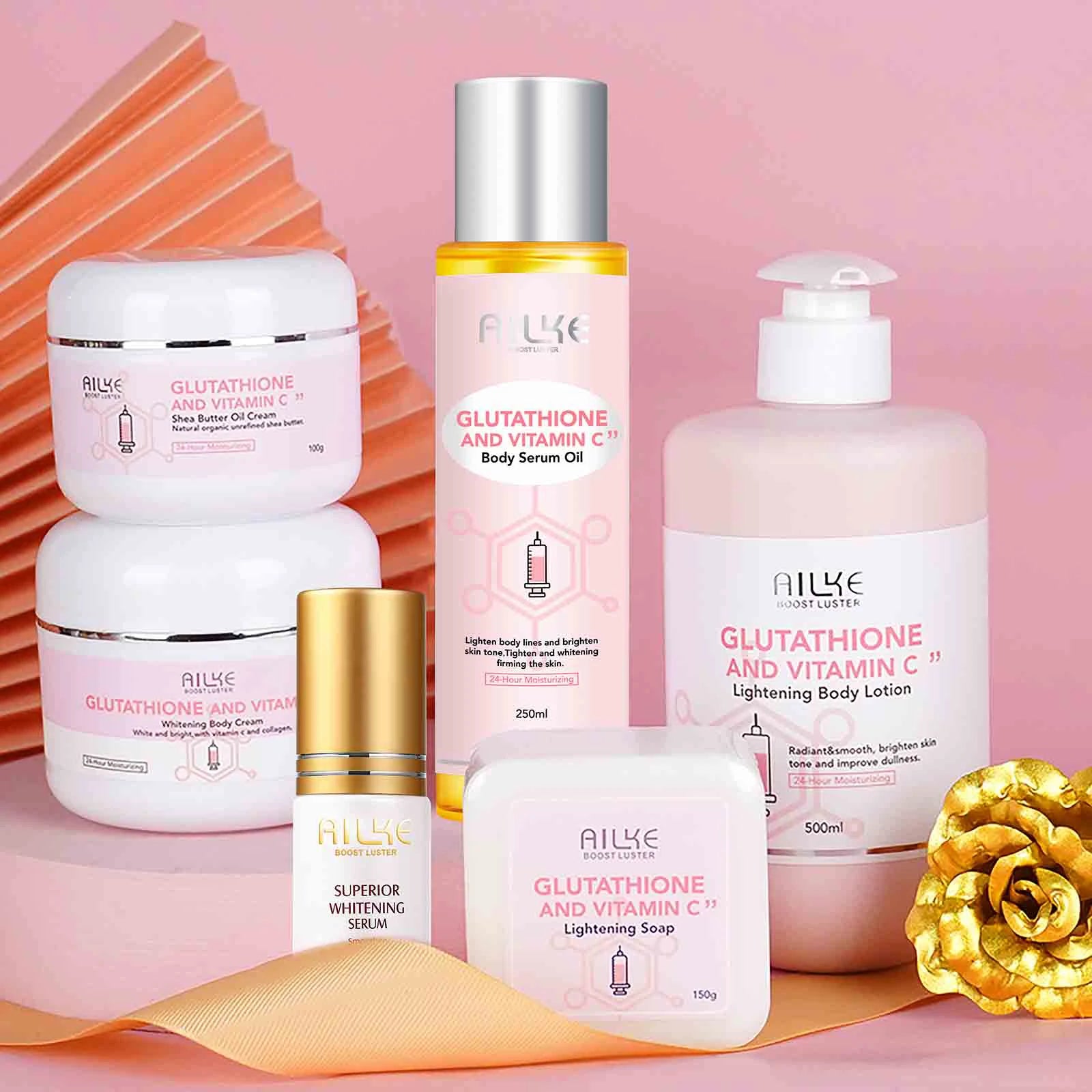 Brightening Body Care Set With Vitamin C & Glutathione