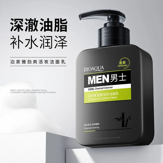 Men's Charcoal Facial Cleanser – Deep Pore Face Wash