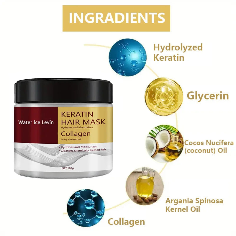 Collagen Keratin Hair Mask For Dry Damaged Hair