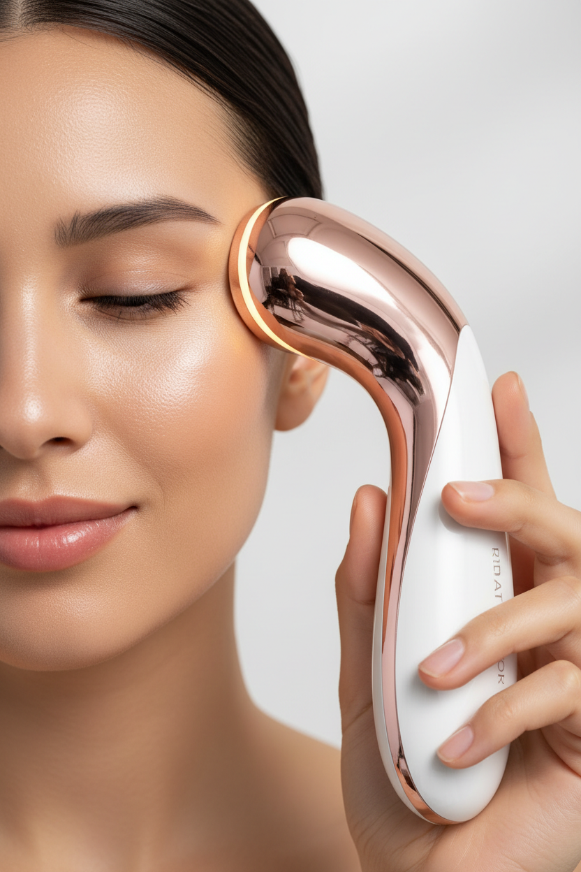 Skin Haven Radiant Glow Skin Massager for face, a skincare tool with ergonomic design for facial massage and skin rejuvenation.